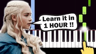 Game of Thrones Theme  EASY Piano tutorial [upl. by Leandre889]