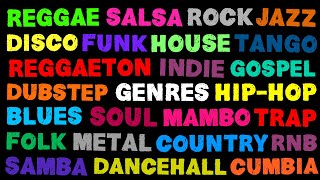 The Names of All The Music Genres [upl. by Armil]