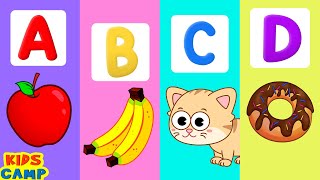 Learn ABC With Alphabet Song  Phonics Song  Nursery Rhymes For Kids  KidsCamp [upl. by Zurc]