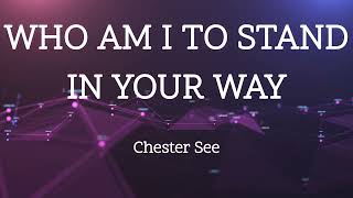 Youre Not the One  Chester See Lyrics [upl. by Doley]