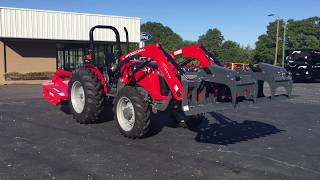 Massey Ferguson 2606 H Utility Tractor with grapple and 3rd function [upl. by Torey]