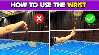 How To Use The Wrist In Badminton [upl. by Cahilly146]