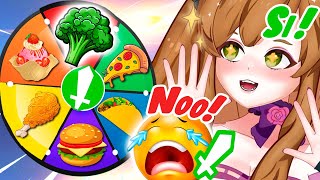 ☘️La RULETA DECIDE la COMIDA de MIS ⚔️MODS x 1 DÍA😱 [upl. by Kirsten134]