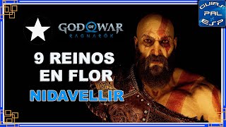 Nueve Reinos en Flor  Nidavellir Svartalfheim  GoW Ragnarök  Guía de coleccionables [upl. by Eadie449]