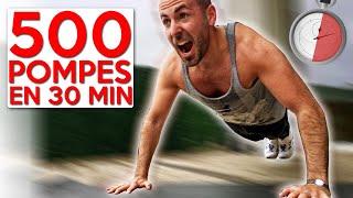 500 POMPES EN 30 MINUTES  ⏰ CHALLENGE [upl. by Aitnyc67]