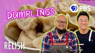 How To Make Chinese Jiaozi Dumplings  Relish with Chef Yia Vang [upl. by Narih]