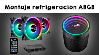 Montaje kit de refrigeración LED ARGB Aerocool Mirage [upl. by Laughry905]