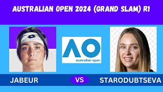 Jabeur vs Starodubtseva Live Stream  Australian Open  Yulia Starodubtseva vs Ons Jabeur Live [upl. by Aiynat453]