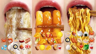 asmr 30 MINUTES REAL EMOJI FOOD VERY DELICIOUS FOOD 30분 맛있는 이모지 먹방 MUKBANG eating sounds [upl. by Jenks882]