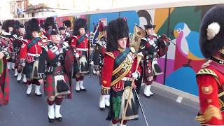 2 SCOTS PampD  quotThe 79ths Farewell to Gibraltarquot amp quotScotland The Bravequot [upl. by Valoniah]