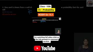 Important question of class 10 probability based on cards probability class10maths [upl. by Monie]