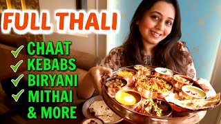 North Indian THALI in Mumbai  Indian Street Food Biryani with Organic Ingredients [upl. by Sirotek]