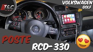 TUTO  Comment installer le poste RCD330360 CarPlay rapidement Véhicule Volkswagen et Seat [upl. by Schuman]