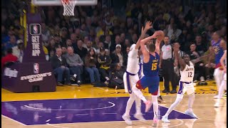 Nikola Jokic fades off one foot to beat the shot clock ARE YOU KIDDING ME 😱 [upl. by Henley]