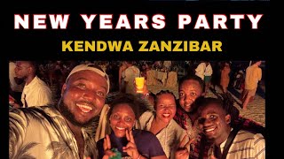 NEW YEARS PARTY 2024 in Zanzibar Kendwa Rocks HotelFull moon party [upl. by Nolyak234]