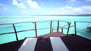 Overwater bungalow at the Aitutaki Lagoon Resort amp Spa Cook Islands 4K [upl. by Stokes]