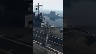 MH 60 SEAHAWK CRASH LANDING IN AIRCRAFT CARRY gta gta5 [upl. by Ecinehs]