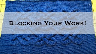 Blocking your Knitting [upl. by Eimmot]