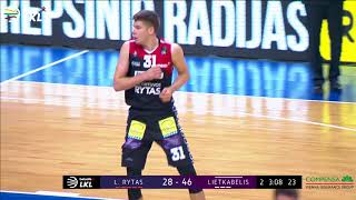 „Betsafe–LKL“ rungtynių apžvalga „Lietuvos rytas“  „Lietkabelis“ 20170927 [upl. by Tonneson]