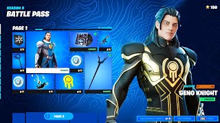 passe de combat SAISON 5 CHAPITRE 3 fortnite  tous les skins [upl. by Heiney994]