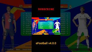 eFootball v400 interface shorts efootball [upl. by Litta]