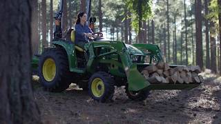 How to Grease and Lubricate your Front Axle Trunnion  John Deere Compact Tractors [upl. by Eimaral]