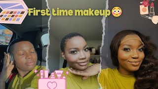 I did my make up myself for the first time😳  package unboxing  vibes and shege🥲♾️ makeup vlog [upl. by Darcee]