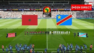 Maroc vs RD Congo en direct Coupe dAfrique des Nations Simulation de football Gameplay PC [upl. by Adli100]