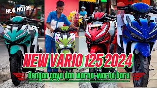 KEREN ABIS 🔥🔥 Kumpulan Warna Baru Dan Gaya Baru Honda Vario 125 Terbaru 2024 🔥🔥😈 [upl. by Ahsatal]