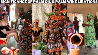 Typical BamendaBafut Traditional Wedding  Significance of Libations of Palm Oil and Palm Wine [upl. by Anytsirhc]