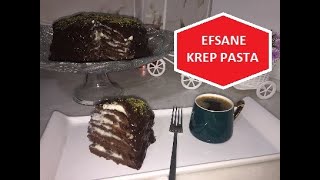 EVDE LEZZETLİ VE PRATİK KREP PASTA YAPIMI [upl. by Ahsila]