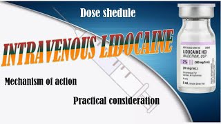 Intravenous lidocaine  mechanism of action  DOCTOR T anaesthesia medical [upl. by Justicz]