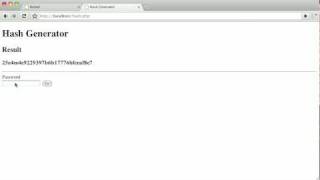 PHP Password Hashing [upl. by Aldos]