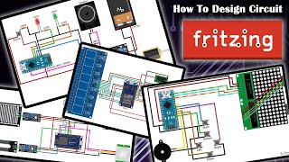 How to Design Circuit in Fritzing [upl. by Norvol]