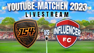 TEAM 154 VS INFLUENCER FC  YOUTUBEMATCHEN 2023 [upl. by Aerdnad800]