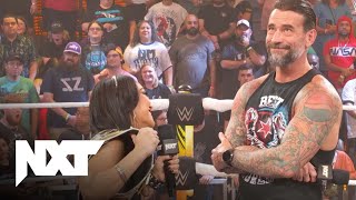 CM Punk Visits NXT Gets Interrupted by Roxanne Perez  WWE NXT Highlights 91724  WWE on USA [upl. by Ress]