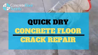 Quick Dry Concrete Floor Crack Repair Product [upl. by Anirak]