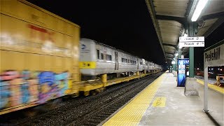 CSX Q70421 w LIRR M3s on the Hudson Line [upl. by Natam]