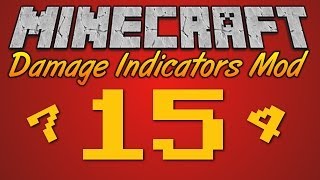 Damage Indicators Mod Review  MC Essential Mods  Minecraft [upl. by Nageek]