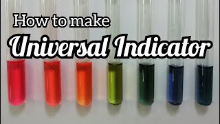 How to make universal indicator  pH solution [upl. by Austen]