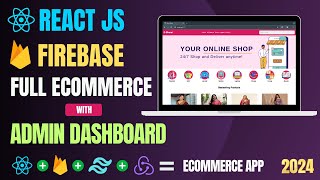 Create Ecommerce App with React And Firebase  React Ecommerce App React Project For Beginners 2024 [upl. by Sitsuj]