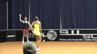 Nastassja Burnett vs Garbine Muguruza service  return game  Porsche Tennis Grand Prix 2013 [upl. by Bledsoe985]