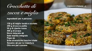 Crocchette di Zucca e Miglio  Vegan amp Glutenfree Recipe [upl. by Sinegold]