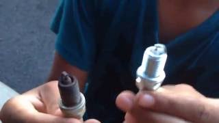 How to change the Spark plug on a Craftsman lawntractor [upl. by Rauch]