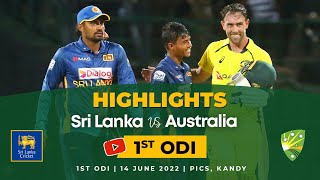 1st ODI Highlights  Sri Lanka vs Australia 2022 [upl. by Ymmij]