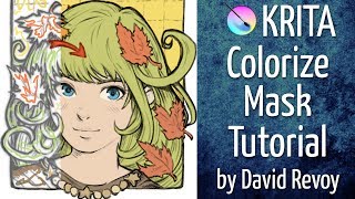 Tutorial Coloring with quotColorizemaskquot in Krita [upl. by Mobley140]