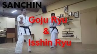 Sanchin Goju ryu amp Isshin ryu [upl. by Carmelle547]