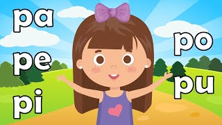 Sílabas PA PE PI PO PU para niños  APRENDER A LEER  Videos Infantiles  Educación para Niños [upl. by Brant613]