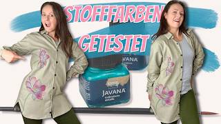 Ich teste StoffFarben und bemale meine neue Bluse [upl. by Halivah]