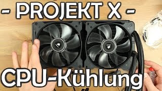 PROJEKT X 04  CORSAIR H110i GTX  Unboxing  Review GERMAN [upl. by Mame]